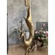 Grande gazelle en laiton