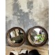 Paire de miroirs ronds