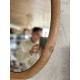 Miroir ovale en bois