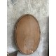 Miroir ovale en bois