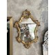 Miroir rocaille doré