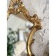 Miroir rocaille doré