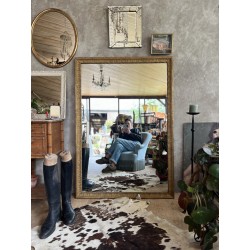 Grand miroir doré