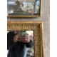 Grand miroir doré