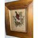 Cadre gravure oiseaux