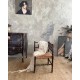 Chaise d’angle paillée