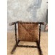 Chaise d’angle paillée