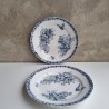 Paire d'assiettes plates