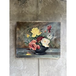 Nature morte aux roses