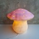 Lampe champignon rose