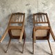 Paire de chaises cannées