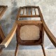 Paire de chaises cannées