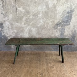 Banc bois patiné