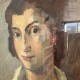 Huile sur panneau, Portrait féminin