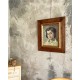 Huile sur panneau, Portrait féminin