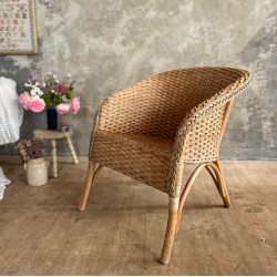 Fauteuil en osier