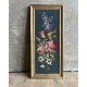 Canevas fleuri encadré