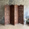 Paravent sculpté en bois