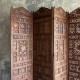 Paravent sculpté en bois