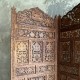 Paravent sculpté en bois