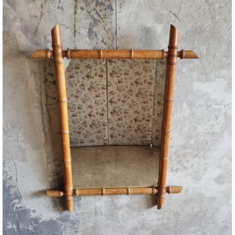 Miroir imitation bambou