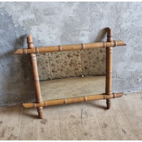 Miroir imitation bambou