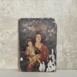 Peinture vierge à l'enfant