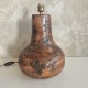 Pied de lampe en terre cuite
