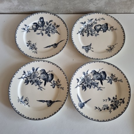 Assiettes plates Sarreguemines et Digoin