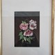 Peinture sous verre roses
