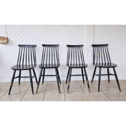 Série de quatre chaises scandinave
