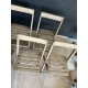 Chaises pliantes en bois