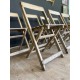 Chaises pliantes en bois