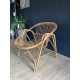 Fauteuil coquille en rotin