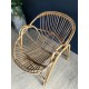 Fauteuil coquille en rotin