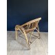 Fauteuil coquille en rotin