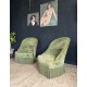 Paire de fauteuils crapaud