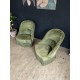 Paire de fauteuils crapaud