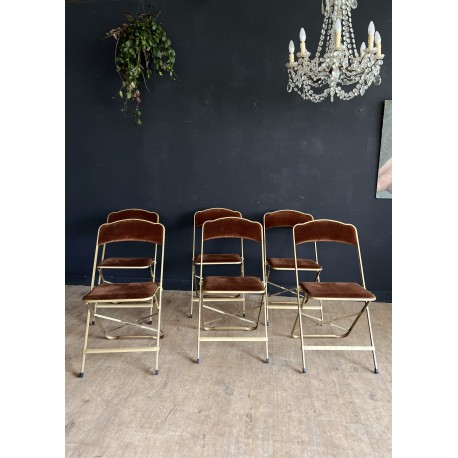 Chaises pliantes  annees 70