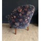 Fauteuil crapaud à fleurs